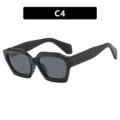 2024 stylish oversized black sunglasses with UV protection for street photography - Metal Hinge / Sand Black / Grey Lens