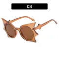 Gafas de sol de color ámbar con forma de murciélago para Halloween - Como se muestra / Forma de Murciélago (C4) / Té Transparente
