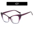 Montatura per occhiali cat-eye retrò anti-luce blu con sfumatura viola da donna - Viola sfumato