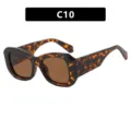 Gafas retro con montura gruesa de carey y lentes marrón teñidas, modelo variante C10 - Lente Té (C10)