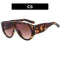 Gafas de sol carey oversize mujer hombre moda estilo unico tendencia gafas de sol chic - Té Doble Estampado