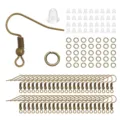 Professionele doe-het-zelf oorbellen set in antiek brons met haken ringen en achterkantjes - 300-delige Set (Haken, Ringen, Achterkantjes) / Antiek Brons