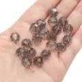 10mm faceted smoky grey crystal beads for DIY handmade jewelry bracelet making crafts - Round Beads / 10mm Approx 42 Pcs / Black
