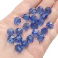 10mm faceted dark blue crystal beads for DIY jewelry and handmade bracelets - Round Beads / 10mm Approx 42 Pcs / Sapphire Blue