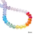 8mm faceted rainbow glass crystal beads for DIY handmade jewelry necklace - Faceted Watermelon Beads