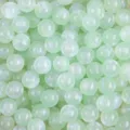 Light green iridescent acrylic mermaid round beads for DIY handmade jewelry crafts - 6mm (160 Pieces/Pack) / Light Green