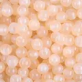 Shiny peach mermaid iridescent acrylic solid round beads for DIY jewelry and crafts - Flesh Pink