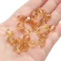 10mm amber faceted crystal glass beads for DIY jewelry making and bracelet material - Round Beads / 10mm Approx 42 Pcs / Light Coffee