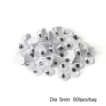 5mm self-adhesive googly eyes for DIY crafts, 500 pieces per bag for animal dolls - 5mm (500 Pieces/Pack)