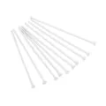 High-quality silver-colored flat head T-pins for DIY jewelry making and earring accessories - Length 35mm Thickness 0.6mm (10 Pieces/Pack) / Silver Plated