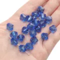 10mm faceted diamond-shaped cobalt blue crystal beads for DIY handmade jewelry crafting - Diamond Pattern / 10mm Approx 46 Pcs / Sapphire Blue