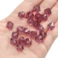 10mm faceted purple rhombus crystal beads for DIY handmade bracelet jewelry accessories - Diamond Pattern / 10mm Approx 46 Pcs / Fuschia