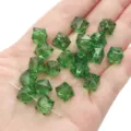 10mm faceted green crystal cube beads for DIY jewelry making and handmade bracelets - Cube / 10mm Approximately 36 Pieces / Green