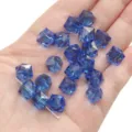 High quality 10mm faceted blue crystal rhombus beads for DIY jewelry making accessories - Cube / 10mm Approximately 36 Pieces / Sapphire Blue