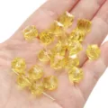 10mm faceted yellow crystal rhombus beads for DIY handmade jewelry making crafts - Cube / 10mm Approximately 36 Pieces / Yellow