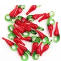 High-quality red and green glass chili pepper charms for DIY handmade jewelry crafts - Chili / Approx. 50 Pcs/Pack