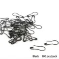 Imperdibles negros en forma de calabaza para tejer, incluye 100 piezas por paquete - 100 Unidades/Paquete / Negro
