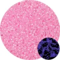 Hochwertige rosa im Dunkeln leuchtende Glasperlen für die DIY-Schmuckherstellung - 2.5mm (10g/Packung) / Magenta