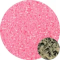 Leuchtende rosa Glasperlen für DIY Halsketten und Armbänder Schmuckherstellung - 2.5mm (10g/Packung) / Rosa