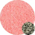 Leuchtende pfirsichrosa Glasperlen für DIY-Schmuck mit Glow-in-the-Dark-Effekt - 2.5mm (10g/Packung) / Rot