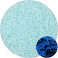 Hellblaue leuchtende Glasperlen für DIY-Schmuck mit speziellem Nachtleuchteffekt - 2.5mm (10g/Packung) / Himmelblau