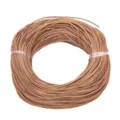 Round brown faux leather cord for DIY jewelry making such as bracelets and necklaces. - Diameter 2mm 5m / Natural