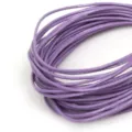 Purple round imitation leather cord for DIY jewelry making and crafts - Diameter 1.5mm 5m / Purple