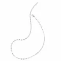 Minimalistische roestvrijstalen ketting voor dames in zilverkleurige afwerking - Lippen Ketting / 2 mm / 45 cm (1 Stuk/Verpakking) / Staalkleur