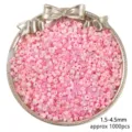 Pink mixed glass seed beads for DIY jewelry making, 1.5-4.5mm, approx 1000pcs - 30g/Pack (Approx. 1000 Pcs) / Pink