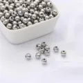 High-quality silver finish metal round spacer beads for DIY handmade jewelry making - 2mm (100 Pieces/Pack) / Platinum Plated