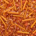 Vibrant orange mixed glass seed beads and bugle tube beads for DIY jewelry making - 30g/Pack (Approx. 1000 Pcs) / Orange Tones