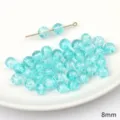 8mm light blue crackle glass round beads for DIY handmade jewelry and bracelets - Crackle Round Bead / 20 Pieces/Pack (8mm) / Blue