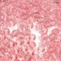 Perle di vetro rosa trasparente da 8/10mm per braccialetti fai da te e accessori craft - 30 Pezzi / Rosa Intenso / 8mm