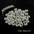 Silver 7x3mm flat donut spacer beads for DIY bracelet jewelry making 200pcs lot set - Saucer Spacer Bead / 200个装(7x3mm) / White K Plated