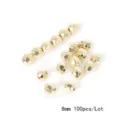 8mm faceted gold spacer beads for DIY handmade jewelry making, pack of 100 pieces - Faceted Ball Spacer Bead / 100 Pieces/Pack (8mm) / KC Gold