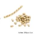Set of 6x4mm gold metallic irregular barrel spacer beads for DIY jewelry making 200pcs lot - Rice Shaped Spacer Bead / 200 Pieces/Pack (6x4mm) / KC Gold