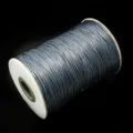 1.5mm grey Korean waxed cord thread spool for DIY jewelry making - Dark Gray