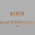 Polished gold 10mm aluminum oval chain links for DIY jewelry making accessories - 10x7mm Chain-1.6mm Wire-3m Length / Electroplated Dark Gold