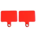 Linguetta universale rossa per cordino telefono con occhiello in metallo per cinturini - 5.5x5.7cm / Patch in Pellicola con Occhiello / 2 Pezzi/Set / Rosso