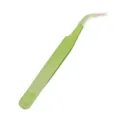 Pincette de précision courbée vert clair avec capuchon pour le bricolage et le journaling - Pointe Courbe / 1 Pièce/Paquet / Vert Fruit
