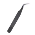 Pince à épiler coudée noire professionnelle pour bricolage de précision et scrapbooking - Pointe Courbe / 1 Pièce/Paquet / Noir