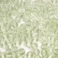 Perline rotonde in vetro verde chiaro ad alta trasparenza per gioielli fai da te - 30 Pezzi / Verde / 8mm