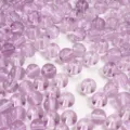 Perle rotonde in vetro lavanda ad alta trasparenza per la creazione di gioielli fai-da-te - 30 Pezzi / Viola chiaro / 8mm