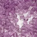 Perle di vetro tonde viola ad alta trasparenza da 8 mm e 10 mm per gioielli fai da te - 30 Pezzi / Viola / 8mm