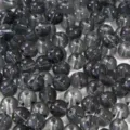 Perle di vetro tonde grigio fumo trasparente per la creazione di gioielli artigianali - 20 Pezzi/Confezione / Nero / 10mm