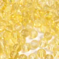 Perline tonde in vetro giallo trasparente per creazione gioielli fai-da-te e artigianato - 20 Pezzi/Confezione / Giallo / 10mm