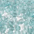 Perle di vetro azzurro ad alta trasparenza per gioielli fai da te, 8mm oppure 10mm - 20 Pezzi/Confezione / Blu Acqua / 10mm