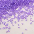 Purple AB iridescent crushed glass chips for DIY crafts and decorative filling - 10g Pack / Deep Blue Purple