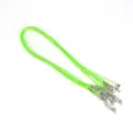 Cordon de collier en cire vert fluo 1,5-2 mm avec fermoir mousqueton pour bijoux DIY - 1,5mm Épaisseur 45cm Longueur Plus 5cm Extension (10 Pièces/Pack) / Vert Herbe