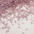 Iridescent pink AB crushed glass stones for DIY crafts and frame decoration filler - 10g Pack / Brown